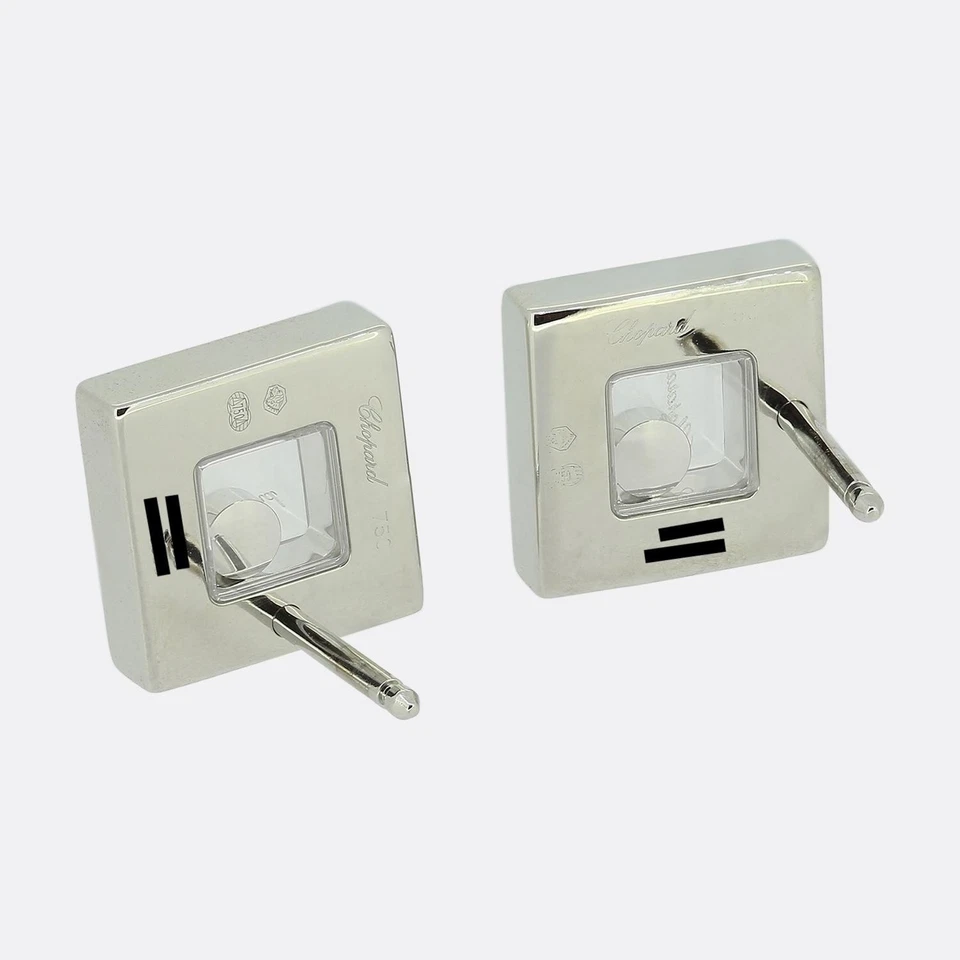 Pendientes cuadrados Chopard Happy Diamonds Foto 3 de 4