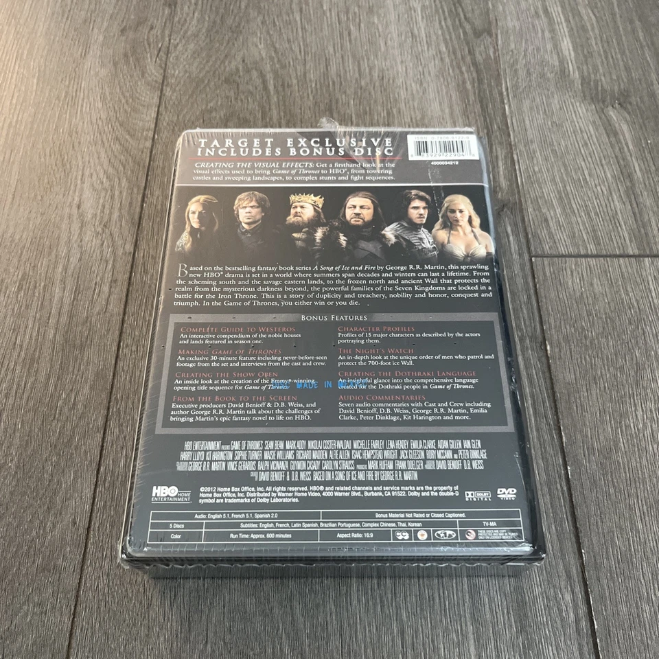 NEW Game of Thrones Season 1 DVD Target Exclusive Bonus Disc HBO Emmy Winner - Image 2 of 4