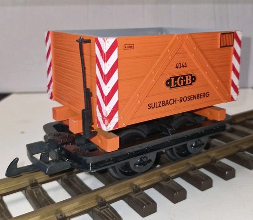 LGB 4044 G Scale Orange Mine Car Coal Ore Wagon Garden Railway rolling stock - Picture 1 of 5