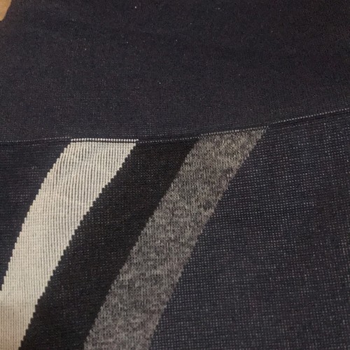 SPANX Navy Haze Seamless track stripe leggings size Medium - Picture 6 of 6
