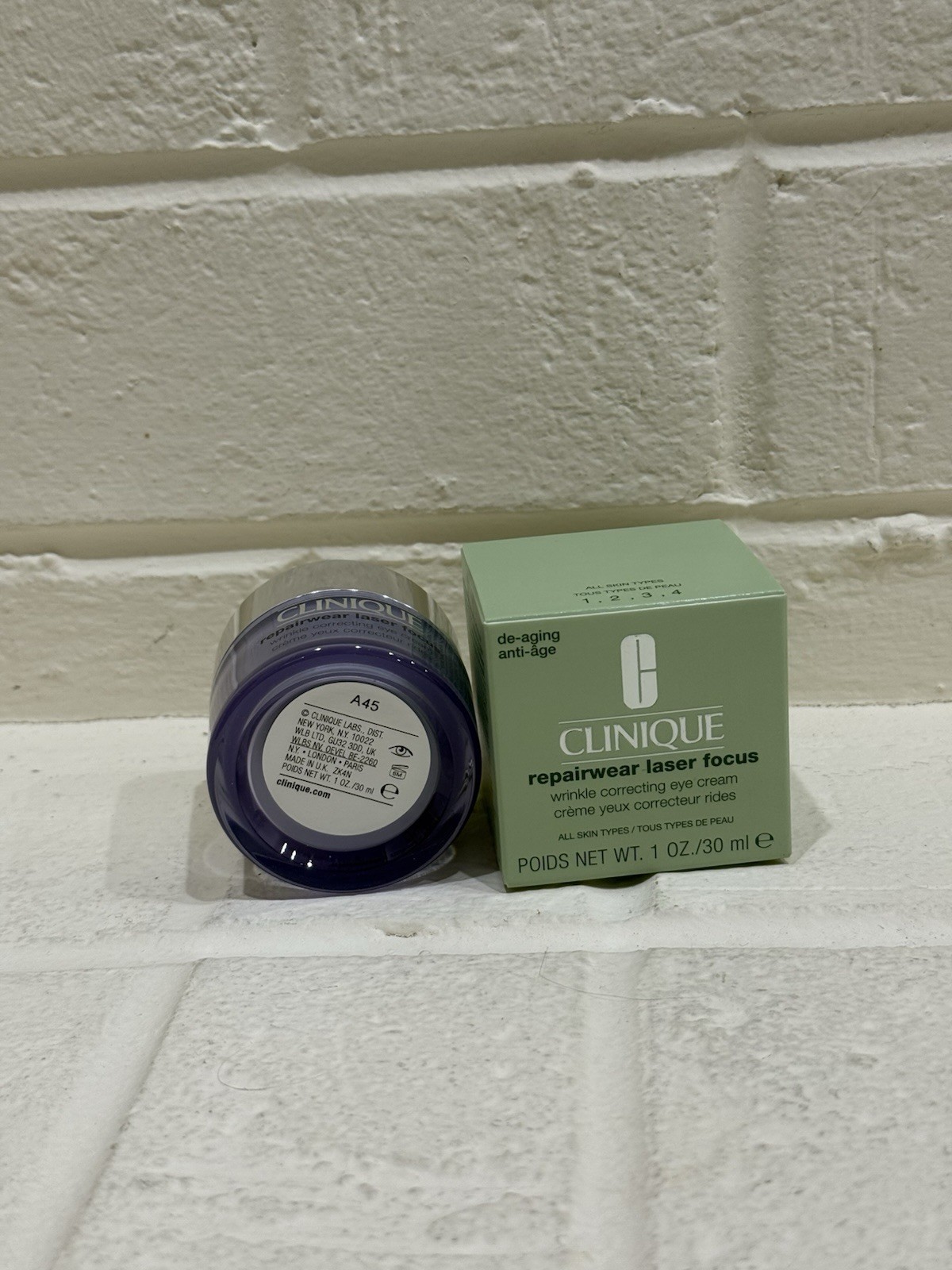 Clinique Repairwear Laser Focus Wrinkle Correcting Eye Cream 1.0 oz/30 ml, NWB