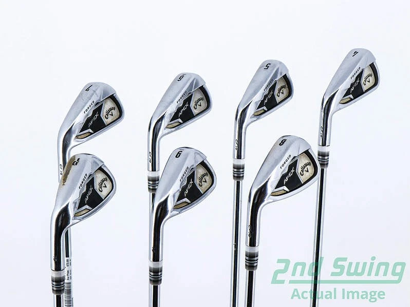 Callaway Apex 19 Iron Set 4-PW Steel Stiff Left 38.5in - Image 3 of 4