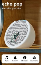 Amazon Echo Pop Mexico National Soccer Team Limited Edition Alexa Smart Speaker