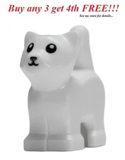 ☀️NEW LEGO Minifigure Mini Figure Minifig Animal Pet Cat BABY Kitty Kitten White