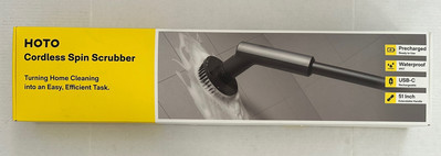 HOTO Cordless Spin Scrubber: 2.5 N·M torque, six brush heads