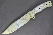 Busse Combat Hell Razor 2 .215" Camouflage Cerakote w/CBTs Magnum Texture Handle