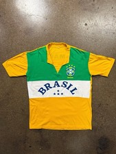 Vintage Brazil National Team Romario Jersey T Shirt Brasil Mens XL 90s Soccer