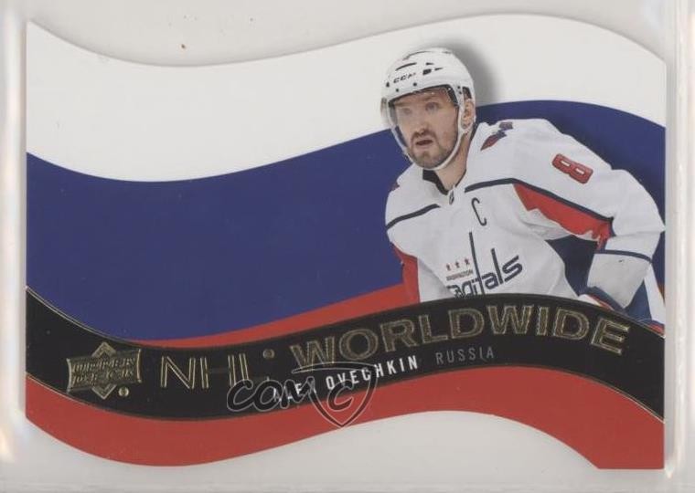2020-21 Upper Deck NHL Worldwide Die-Cut Alex Ovechkin #WW-6 7yx