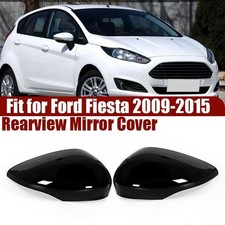 Paar Schwarz Spiegelkappen Gehäuse Für Ford Fiesta VI CB1 2008 2009 2010-2017