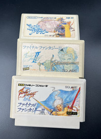Lot 3 Final Fantasy 1 2 3 Nintendo Famicom NES FC Jp Games Tested a1