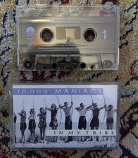 10,000 MANIACS Cassette Tape IN MY TRIBE 1987 Rock Alternative Rare