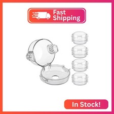 Stove Knob Safety Covers, for Knob Diameter Less Than 2.4", Dual Grip Safety Shi