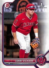 2022 Bowman Draft #BD-16 Sonny DiChiara Los Angeles Angels 1st Bowman