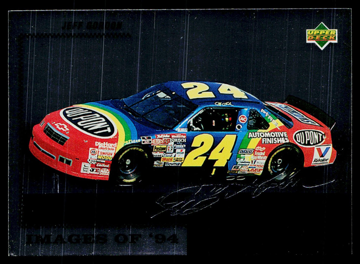 1995 Upper Deck #138 Jeff Gordon Gold Signature / Electric Gold