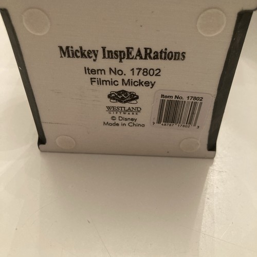 MICKEY MOUSE InspEARations RESIN CAST FIGURINE 17802 "Filmic Mickey " New in Box - Picture 10 of 15