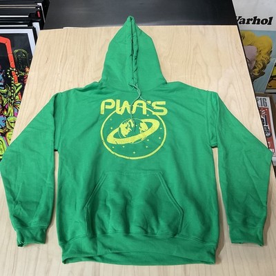Plain White Ts Hoodie Green Size Medium New
