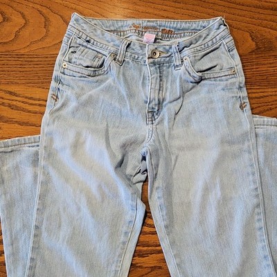Justice Girls Skinny Jeans Size 12 Light Wash Stretch Denim Slim Fit Pockets L49