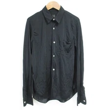 COMME des GARCONS Long Sleeve Sheer Shirt Blouse Black M Used Good
