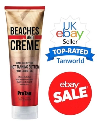 Pro Tan BEACHES & CREME Ultra Rich HOT Tingle Sunbed Tanning Lotion Cream SALE!