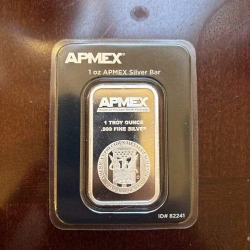 APMEX 1oz Silver Bar .999 Fine In TEP