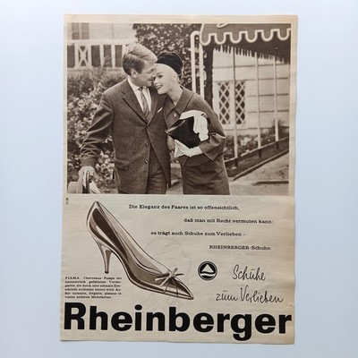 1959 Rheinberger Schuhfabrik Schuhe Pirmasens Werbung Werbeanzeige Reklame
