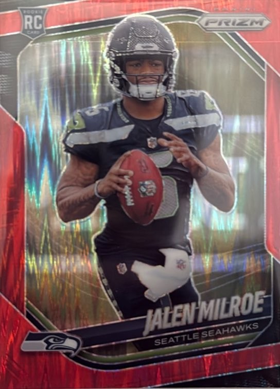 2025 Panini Prizm #317 Jalen Milroe Prizm Red Flash