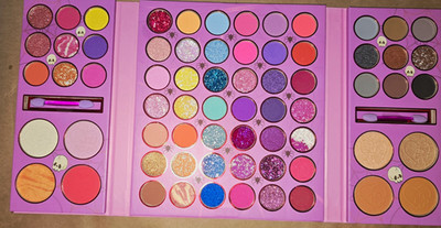 KEVIA & COCO 46-Color Makeup Palette Eyeshadow Highlighter Face Powder