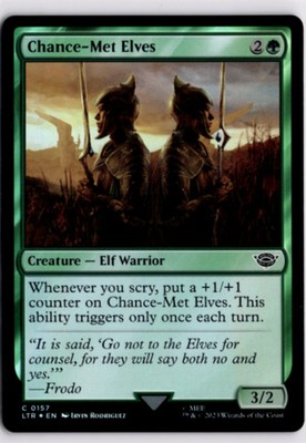 MTG LTR *Foil Chance-Met Elves 157 C NM Lord of The Rings Magic
