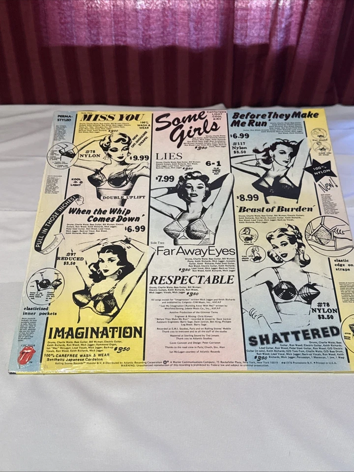 Rare Vintage The Rolling Stones Some Girls Banned Cover Excellent Condition  - Image 2 of 4