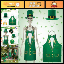 12ft Skeleton Costume Set - Oversized Hat, Apron Prop For Outdoor Indoor Decor