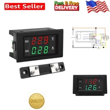 Battery-Powered Digital Voltmeter & Ammeter 4.5-100V, 0-50A - DIY Essential