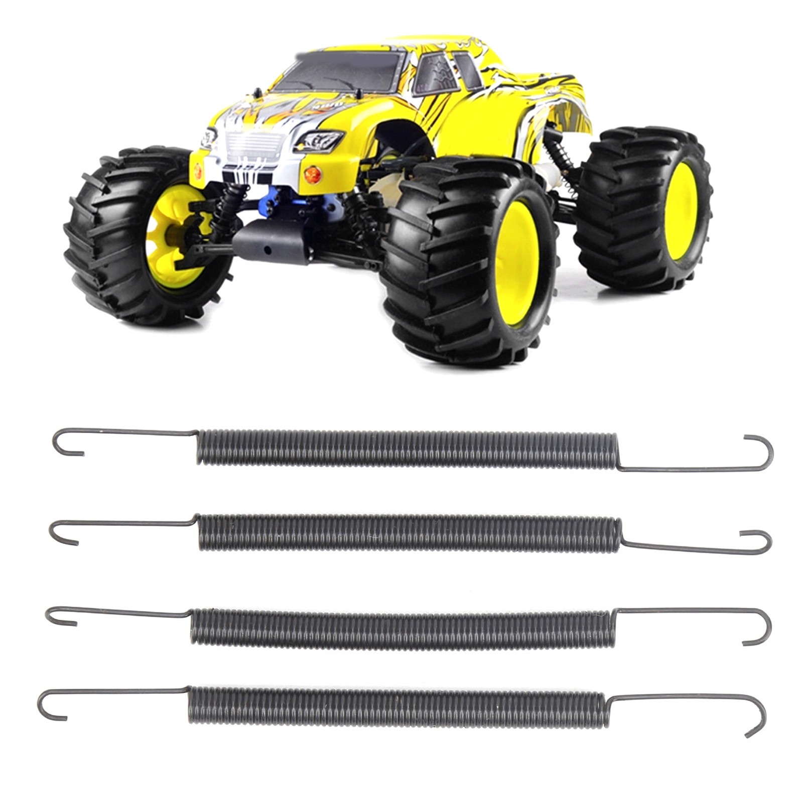 4Pcs Exhaust Pipe Spring Upgrade Kit For HSP 94081/94083/94085 1/8 RC Nitro Car
