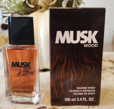Avon Musk WOOD Cologne Spray  3.4 fl. oz.