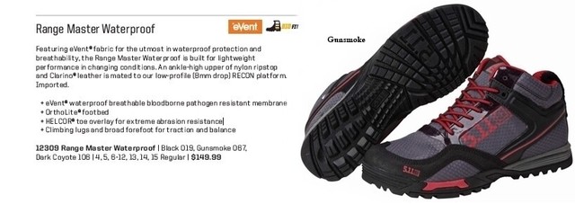 5.11 tactical range master boot 12148