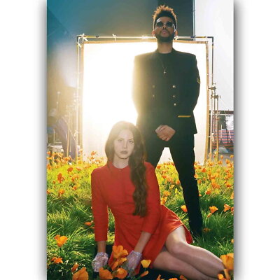 58067 Lana Del Rey &The Weeknd Rap Soul Stars Wall Decor Print Poster