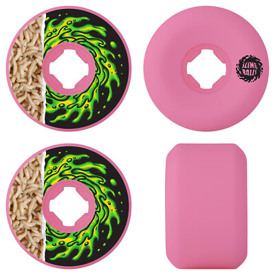 Slime Balls Skateboard Wheels 54mm Tear Away Maggots Hardline 97A Neon Pink