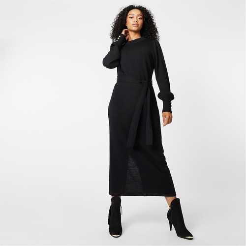 Biba Womens Maxi Knitted Dress Jumper 
