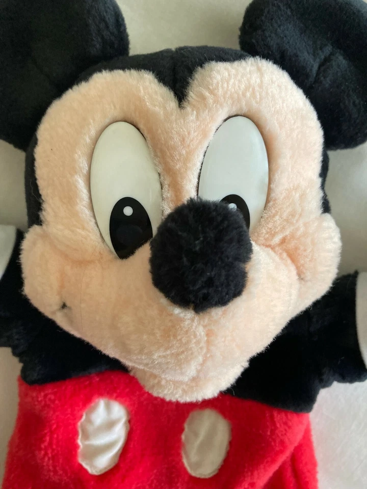 Mattel Arco Toys Vintage Mickey Mouse Marioneta de Mano Peluche Cabeza 3D Terciopelo Suave 10" Foto 2 de 4