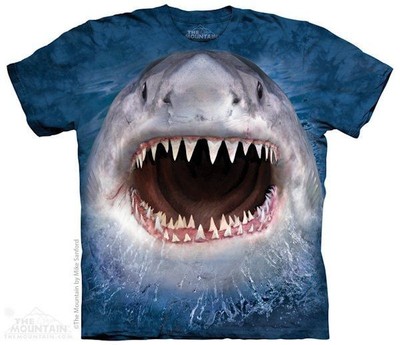 Wicked Nasty Shark The Mountain 100/% Cotton Kids Hoodie Sweatshirt Sizes S-M-L