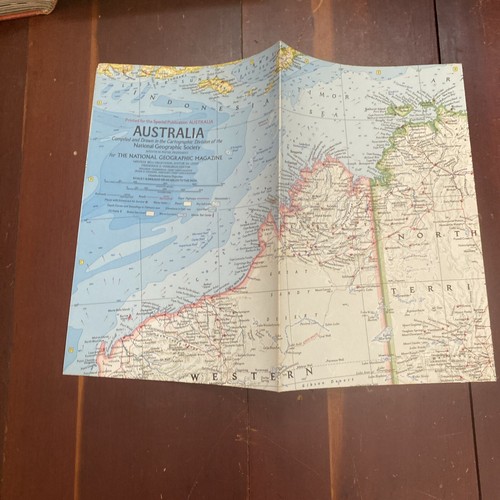 Vtg AUSTRALIA Book National Geographic Society No DC W/Map 1968 Brander Harrell - Picture 22 of 24