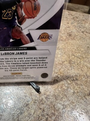 2023-24 LEBRON JAMES PANINI MOSAIC GIVE AND GO NUMBERED 07