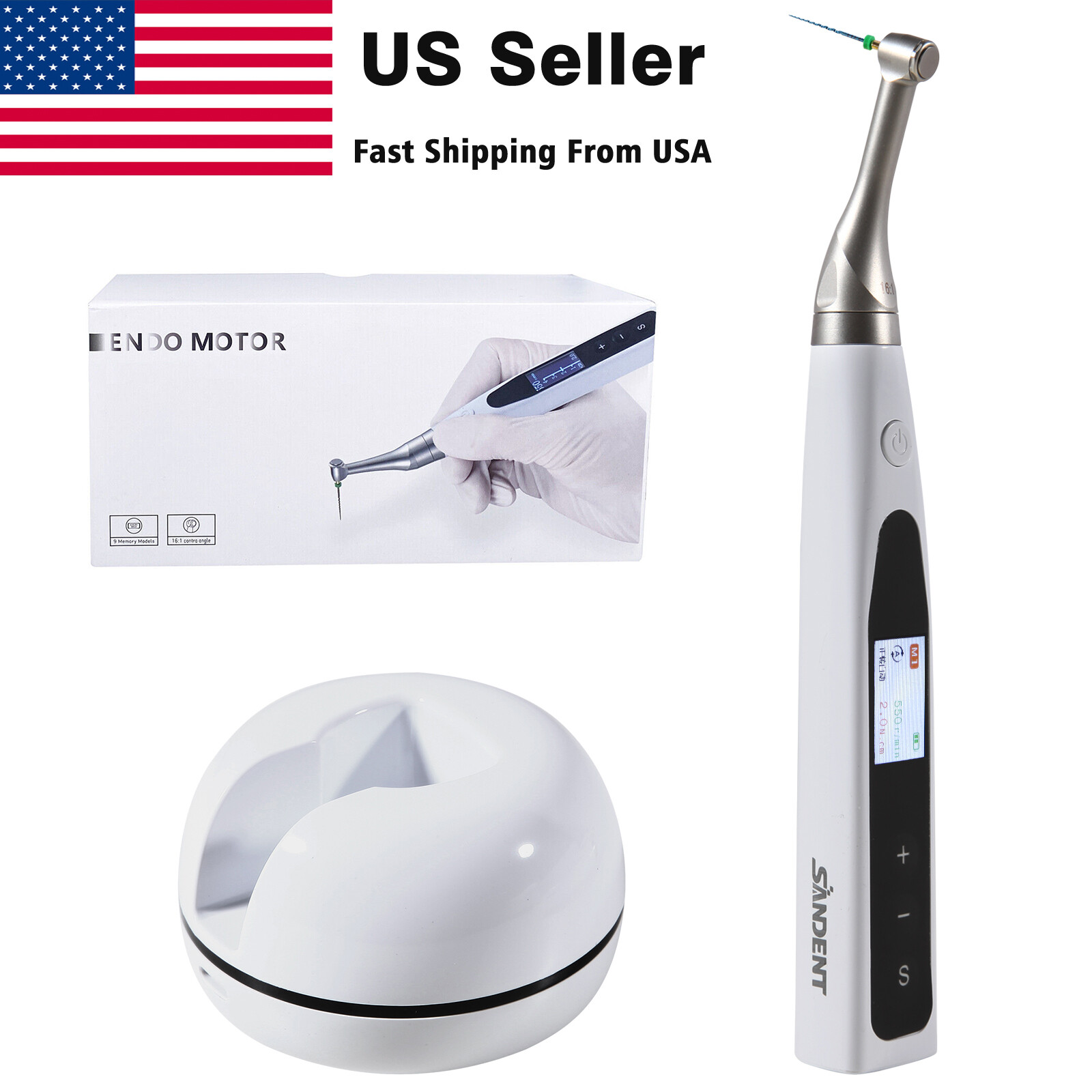 Upgraded Dental Wireless Cordless Endodontics Endo Motor Reciprocating 161 USA eBay