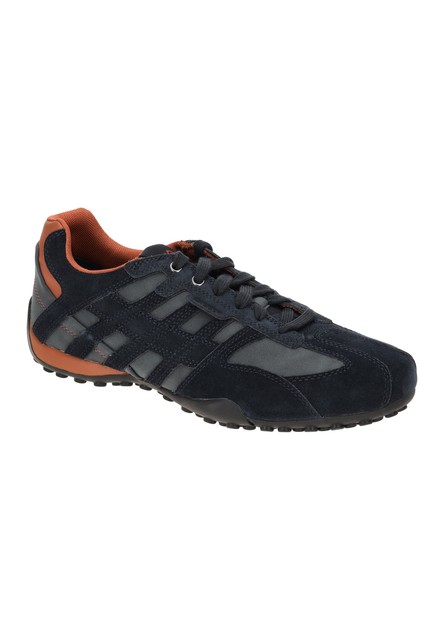 Geox UOMO SNAKE A -  Herren Leder Sneaker U4507 A 022EK blau