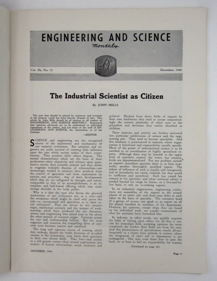 Cold War Bomb Aerodynamics High Speed Mach Studies JPL Cal Tech Magazine 1946 - Image 4 of 4