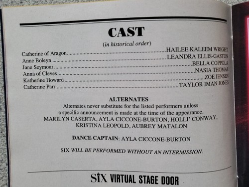 Abril 2023 SEIS The Musical Playbill Broadway Show Lena Horne TEATRO NYC: Wright - Imagen 5 de 8