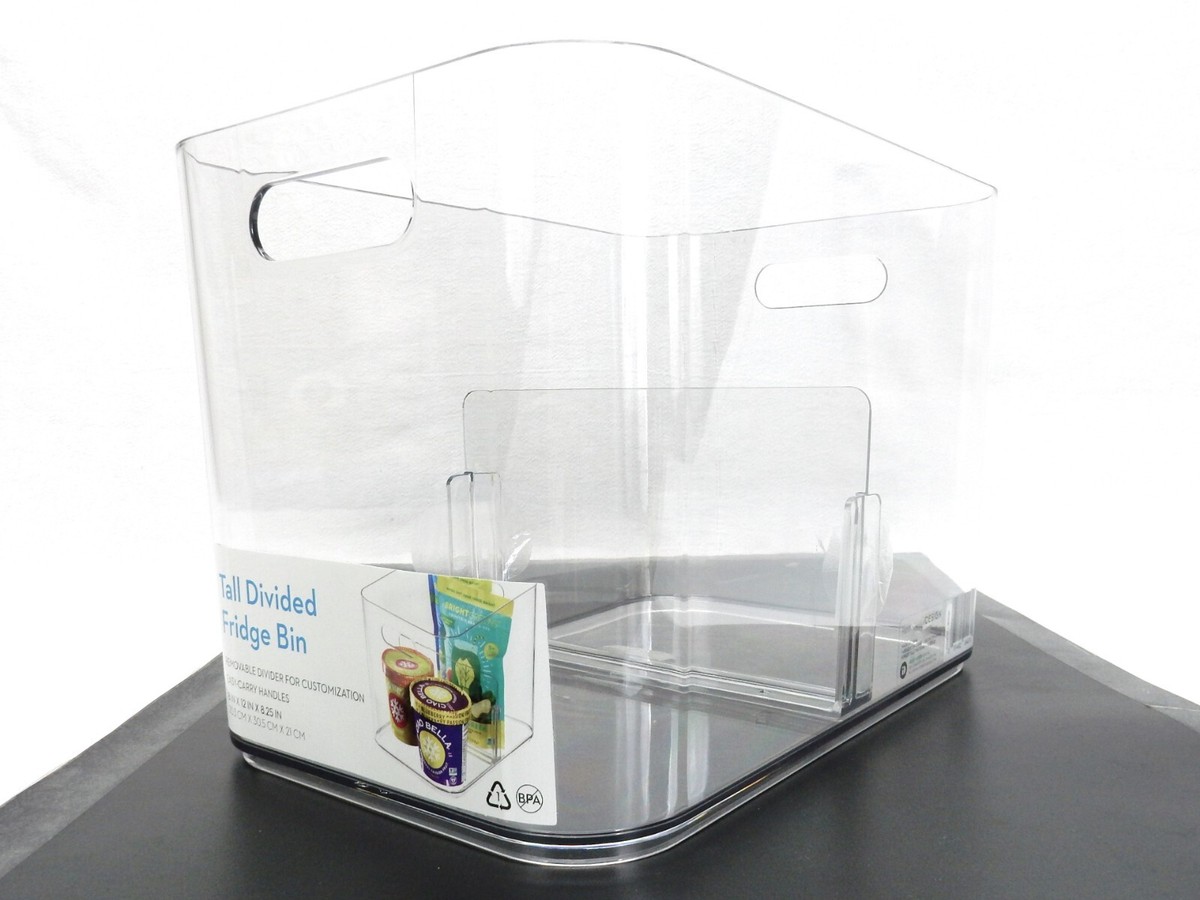 IDesign Storage Bins With Handles For Kitchen, Pantry, Bathroom, Or Office, Clear - View #9