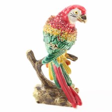 Parrot Bird Jewelry Trinket Box Decoration Animal Cute Present Fly Gift 02077