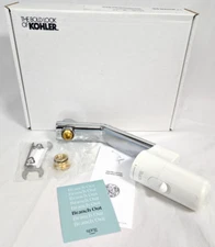 NEW KOHLER WL28146-W-CP Sprig Shower Infusion Device Kit w/ Arm White & Chrome