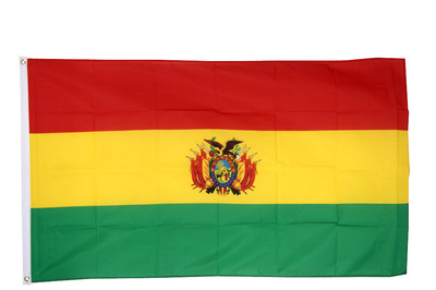 Bolivien Flagge 3 x 2 Fuß - 100 % Polyester mit Ösen - Südamerika