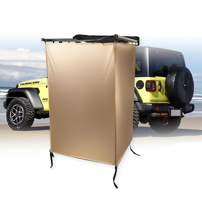 Shower Tent Awning Aluminum Frame w/ Shower Head Holder for Jeep/Toyota Camping